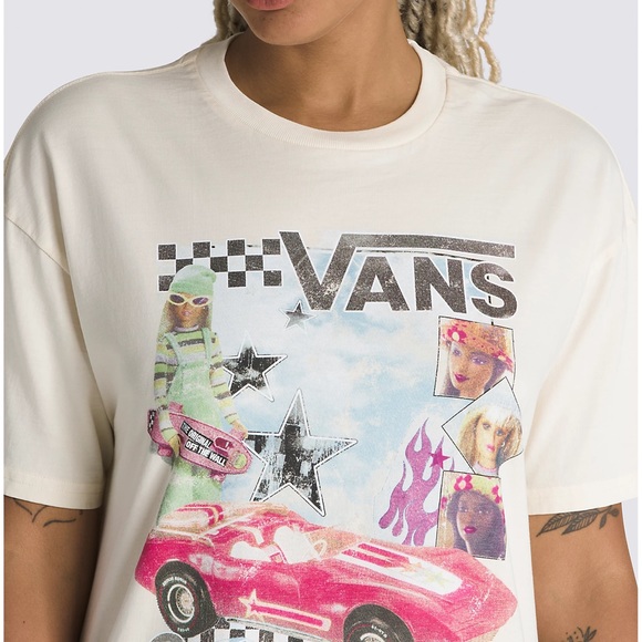 VANS X BARBIE LONESTAR RIDER OVERSIZED T-SHIRT - Size Medium - Picture 3 of 7